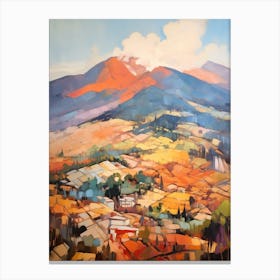 Mount Etna Italy 4 Mountain Painting Canvas Print