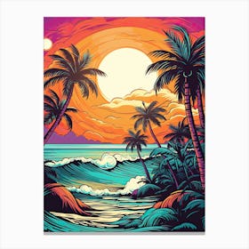 Tropical Sunset Canvas Print