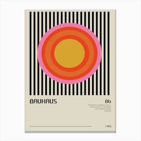 Bauhaus Design Print Canvas Print