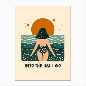 Into The Sea Go Canvas Print