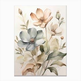 Watercolor Flowers 10 Canvas Print