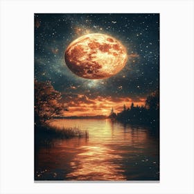 Full Moon In The Sky 10 Canvas Print