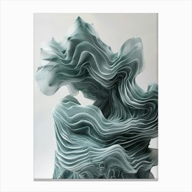 Wave Sculpture Canvas Print