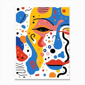 Overload Geometric Face 3 Canvas Print