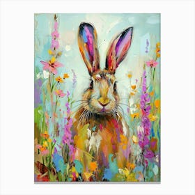 Lion Head Rabbit Painting 4 Canvas Print