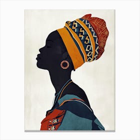 Nomadic Echoes| The African Woman Series Canvas Print