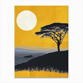 Sunset In Kenya, Africa 1 Canvas Print