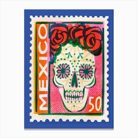 Mexico Postage Stamp Canvas Print