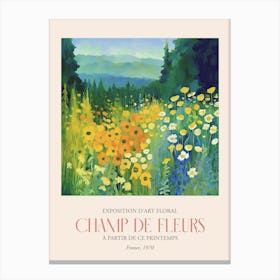 Champ De Fleurs, Floral Art Exhibition 20 Canvas Print