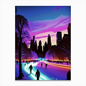 Skating Central Park (2) Canvas Print