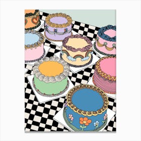 Table of Cakes Canvas Print