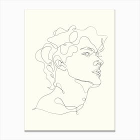 Single Line Drawing Monoline Hand Drawing Aesthetic Illustration 1 Canvas Print