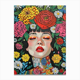 Flower Girl Canvas Print