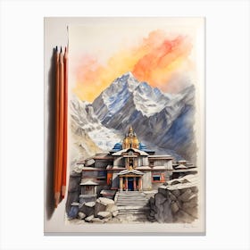 Everest Painting Canvas Print