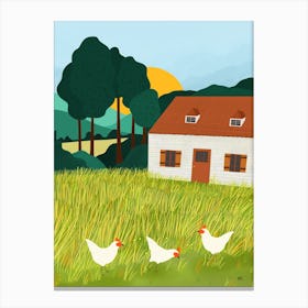 French Country Cottage Canvas Print