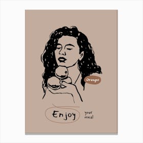 Enjoy Your Meal Canvas Print