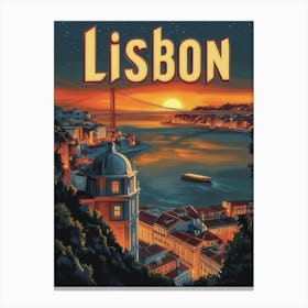 Aihrgdesign A Mid Century Modern Travel Poster For Lisbon Sho 60c0f126 Bea8 4216 B6b8 F6a4ec8b968b 1 Canvas Print