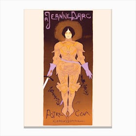 Poster For The New Arrivals Store “A Joan Of Arc” In Carcassonne (1898), Georges De Feure Canvas Print