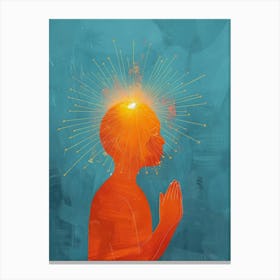 Man Praying Canvas Print