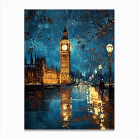 Big Ben At Night Canvas Print