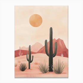 Desert Cactus Canvas Print