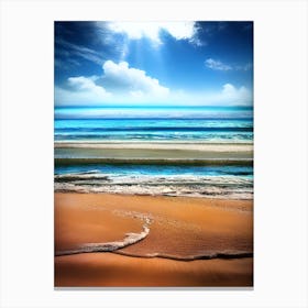 Beautiful Day At The Beach Canvas Print