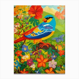 Bird In The Garden-Sunshine Delights Canvas Print