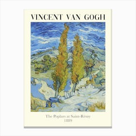 Vincent Van Gogh The Poplars At Saint-Rémy Canvas Print