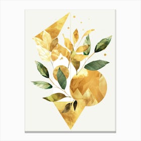 Gold Leaves 7 Canvas Print