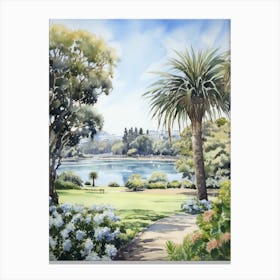 Geelong Botanic Gardens Australia Watercolour 1 Canvas Print