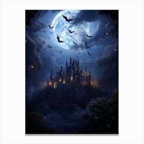 Bat Cave Realistic 8 Canvas Print