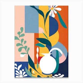 Matisse Mid Century Abstract Colorful Canvas Print