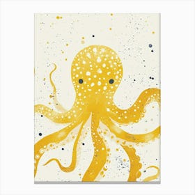 Yellow Octopus 1 Canvas Print