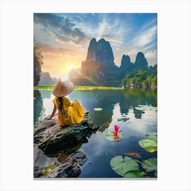 Li Li Lake, Li Li Canvas Print