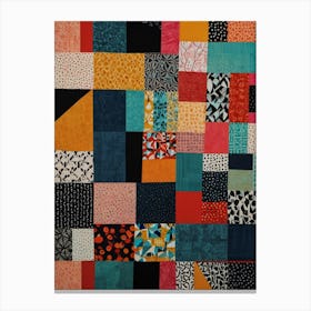 Quilted Patchwork Canvas Print