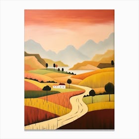 Pastoral Abstract Minimalist 12 Canvas Print