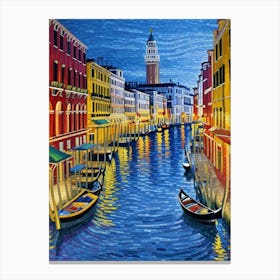 Venice At Night 2 Canvas Print