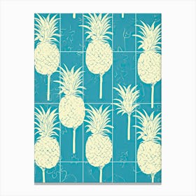 Pineapples Illustration 1 Canvas Print
