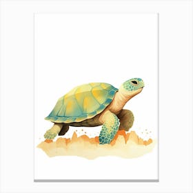 Simple Geometric Sea Turtle1 Canvas Print