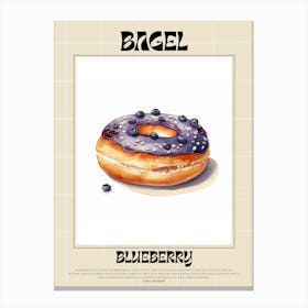 Blueberry Bagel 3 Canvas Print