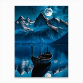 Full Moon In The Sky Canvas Print