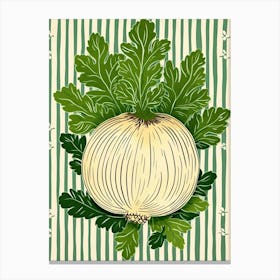 Celeriac Summer Illustration 6 Canvas Print