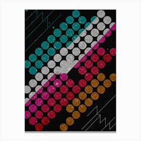 Abstract Pattern With Dots Canvas Print