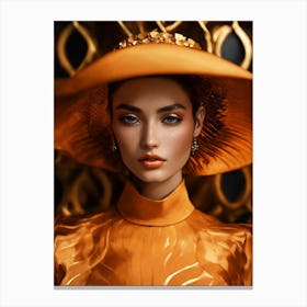 Golden Hat Canvas Print