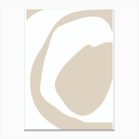 Beige And White 2 Canvas Print