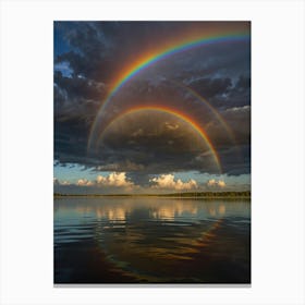 Double Rainbow Canvas Print