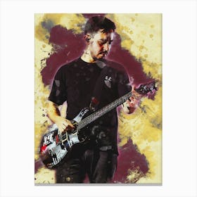 Smudge Of Portrait Mike Shinoda Canvas Print