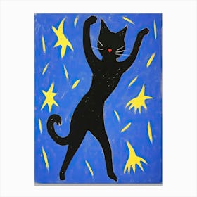 Matisse Cat Blue Dancer Catisse Icarus Canvas Print