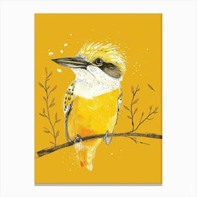 Yellow Kookaburra 1 Canvas Print