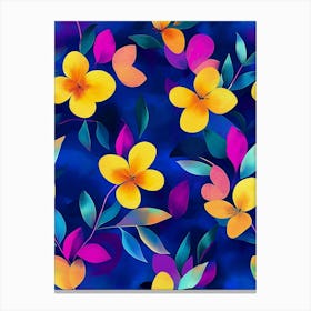 Seamless Floral Pattern 2 Canvas Print